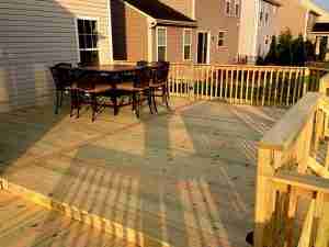 Deck Raising in Berea, Ohio