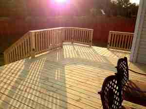 Deck Raising in Berea, Ohio
