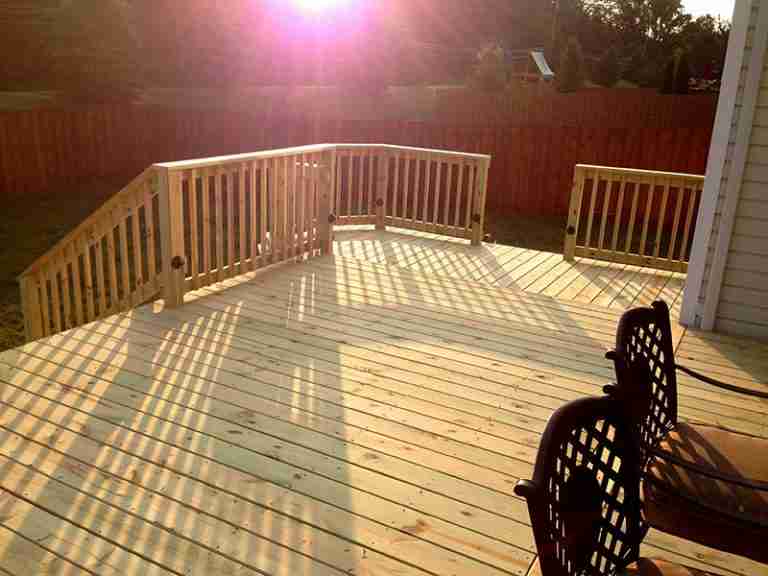 Deck Raising in Berea, Ohio