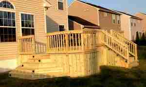 Deck Raising in Berea, Ohio