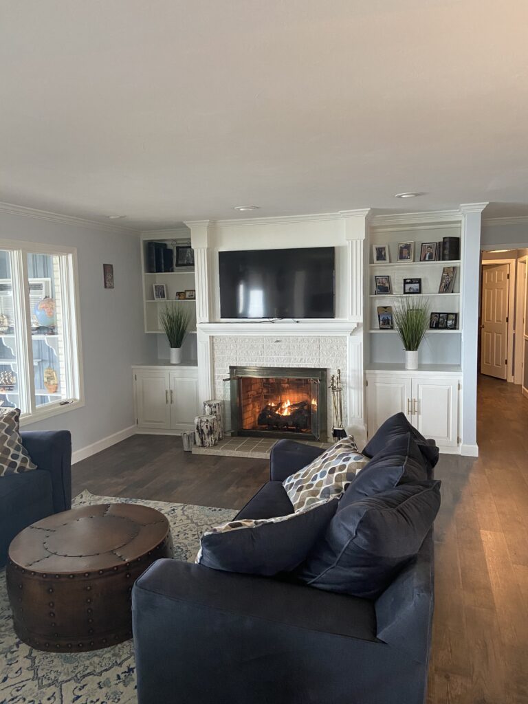 living room remodel in Sheffield Lake
