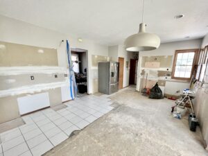 open concept kitchen whole house in progress Olmsted Falls