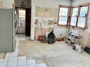 open concept kitchen whole house in progress in Olmsted Falls