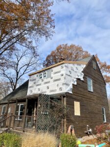 open concept kitchen whole house addition in progress in Olmsted Falls