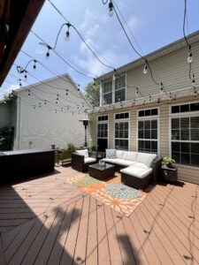 outdoor living deck remodel in Olmsted Falls