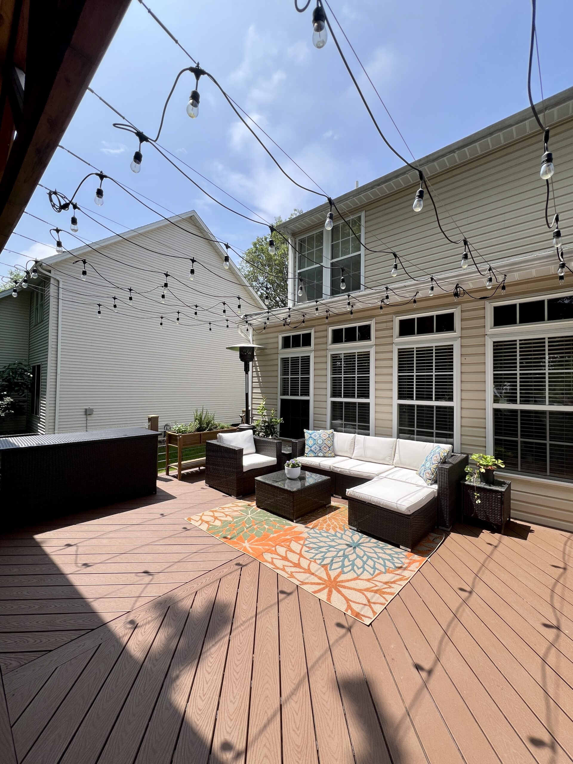 outdoor living deck remodel in Olmsted Falls