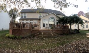 before deck remodel in Olmsted Falls