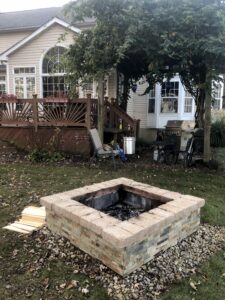 before deck remodel in Olmsted Falls