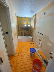 3/4 bathroom remodel in progress in Olmsted Falls