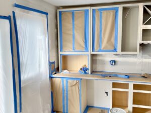 open concept kitchen remodel in progress in Westlake